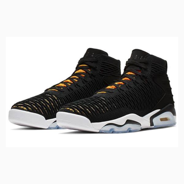 Air Jordan Nike Flyknit Elevation 23 Tênis de Basquete Masculino Pretas Amarelas | JD-473CG