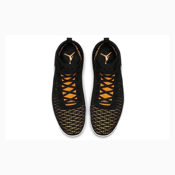 Air Jordan Nike Flyknit Elevation 23 Tênis de Basquete Masculino Pretas Amarelas | JD-473CG